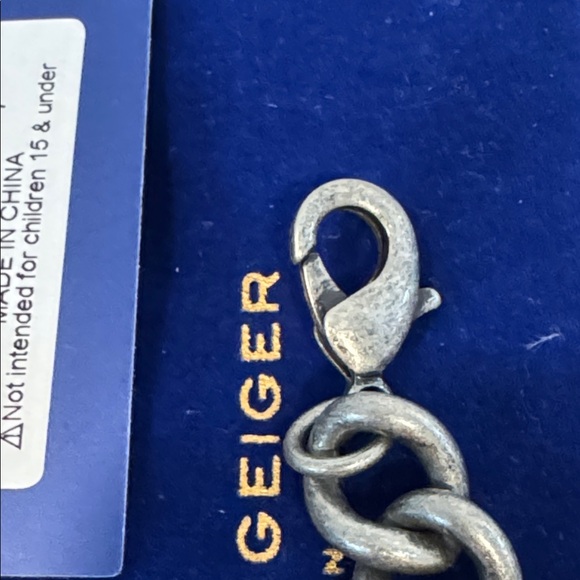 Kurt Geiger Chain Necklace Eagle Curb Chain Collar Silver Tone Brass NWT - Picture 14 of 16